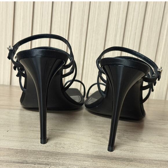 Saint Laurent Jerry Square Open Toe Mules Black Women’s Size IT 38 / US 8 - Picture 7 of 16
